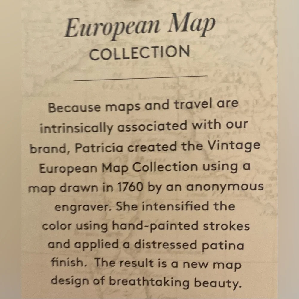 PATRICIA NASH … WOMENS VINTAGE EUROPEAN VALETTA MAP HANDBAG - Picture 8 of 16